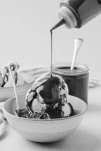 Hot Chocolate With Ice Cream