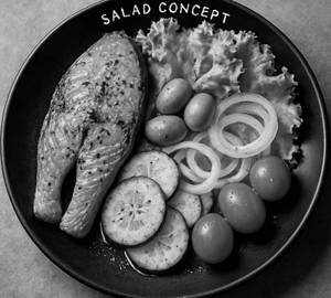 Salmon Steak Salad