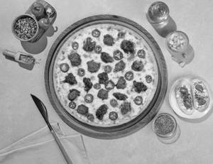 Fiery Chick-Flick Pizza [7" Regular]