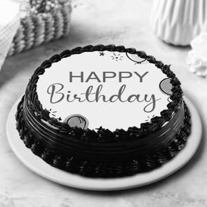 Birthday Truffle Photo Cake