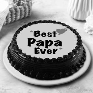 Best Papa Ever Truffle Photo Cake