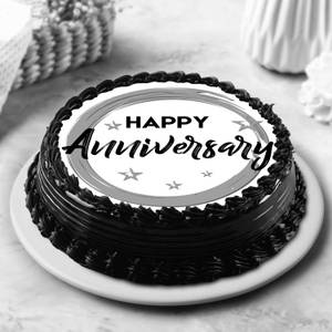Anniversary Truffle Photo Cake
