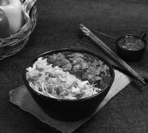 Chicken Manchurian Noodles (Without Gravy)