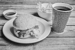 Spicy Chicken Burger + Fries + Cold Drink