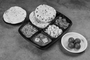 Gulab Jamun With Roti Subzi Combo