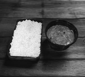 Rice [Half] & Bihari Chicken Curry [2 Pieces]