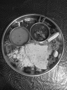 Prok curry thali