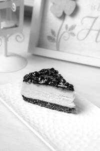 Blueberry Cheese Cake Slice