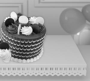 Double delight Choco Eggless Cake (500 gms)