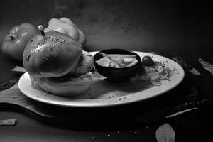 Double Trouble Cottage Cheese Burger