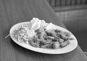 Prawns Masala Rawa Fry
