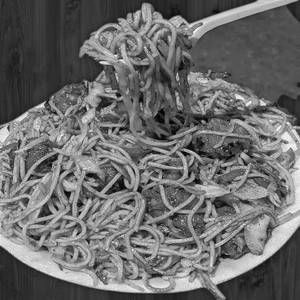 Egg manchuria noodles