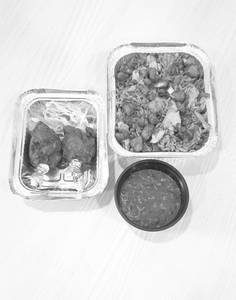 Chicken Schezwan Rice And Lollipop Combo
