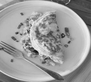 Double egg omelette