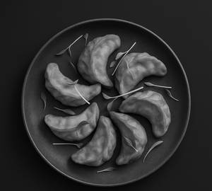 Chicken Fried Whole Wheat Momos [8 Pieces]
