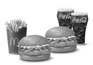 Burger Combo for 2: McChicken Burger 