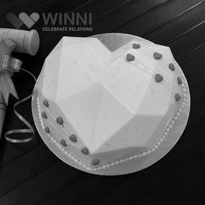 Pinata Cake (White Chocolate Heart Shape)