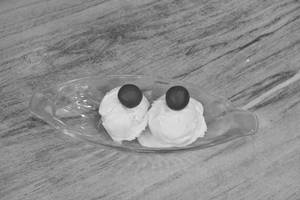 Hot Gulab Jamun with Ice Cream