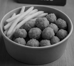 Chicken Popcorn With French Fries