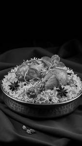 Chicken biryani with leg