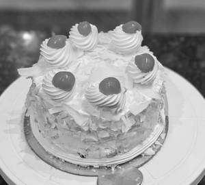 Snow Forest Cake - Eggless