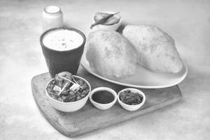 Chole Bhature + Lassi
