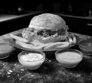 Korean Fried Chicken Burger