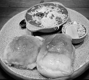 Cheese pav bhaji