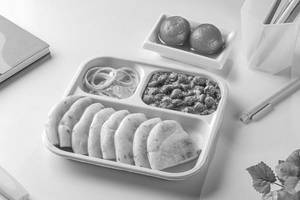 Pindi Chole Kulcha Lunchbox with Gulab Jamun (2 pcs) Combo