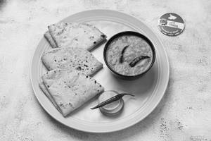 3 Roti With Dal Tadka
