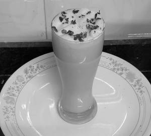 Rose Milkshake With Vanilla Ice Cream