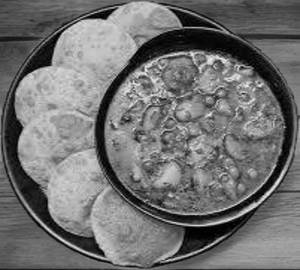 Aloo Sabji + 6 Puri + Raita + Pickel