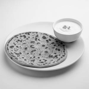 Aloo paratha & curd