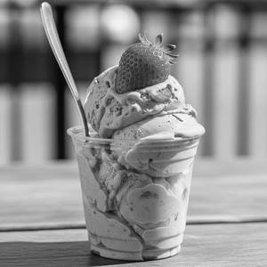 Strawberry ice cream 1 scoop