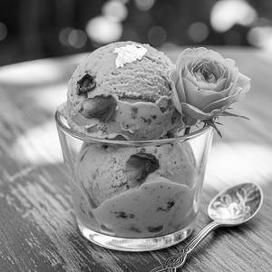 Shahi gulab ice cream 1 scoop