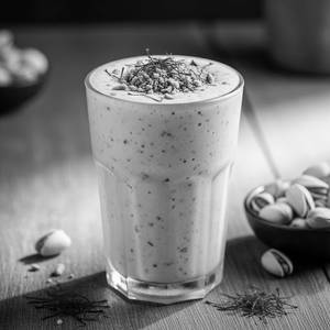 Kesar pista shake with ice cream