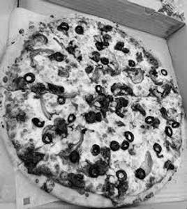 Chilli mushroom pizza