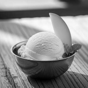 Mango plain ice cream 1 scoop