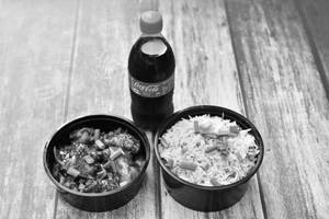 Chicken Chilli Dry [Half] With Chicken Fried Rice Half