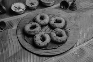 Onion Medu Vada (served With Sambhar And Chutney)