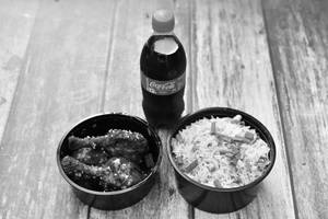 Chicken Lollipop Masala [Half] With Chicken Fried Rice [Half]