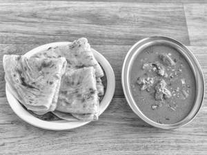 3 Parotta + Chicken Curry [2 Pieces]
