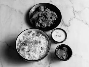 Ghee Rice With Chicken Roast [3 Pcs]