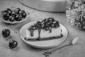 Sour Cherry Newyork Cheesecake Slice