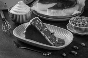 Pistachio Burnt Basque Cheesecake Slice