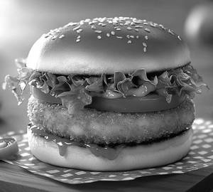 Crispy veg burger
