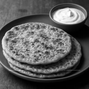 Onion Paratha with Curd