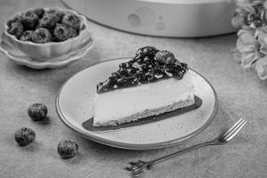 Blueberry Newyork Cheese Cake Slice