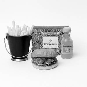 MM Chicken Burger With Fries And Masala Shikanji (bottled)