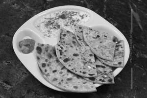 Aloo Paratha 2 Piedce + Rayta + pickle  +  Chutney
